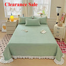 Axyaa Modal Lace Bed Cover with Star Embroidery, Summer Quilted Sheet