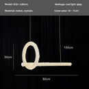 Axyaa Deluxe Crystal Pendant Chandelier - Modern Dimmable LED Lighting Fixtures