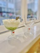 Axyaa Happy Duck Glass Cup: Cute Handmade Duck Design, Tall Dessert Cup
