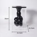 Axyaa Suspended Clouds Vase with Artificial Flowers Decor for Desk Display