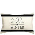 Axyaa Winter Snowflake Pillowcase 40X60cm - Festive Christmas Decor for Sofa