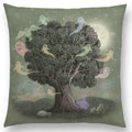 Cute Ghost Sailboat Whale Diver Cushion Cover by Axyaa