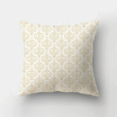 Axyaa Golden Letter Geometric Pillow Case - Elegant Home Decor Choice