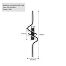 Axyaa LED Wall Sconce Light for Indoor Corridor Aisle, Aluminum Material