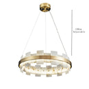 Axyaa Elegant Copper Ceiling Chandeliers with LED Lights for Hotels and Restaurants
