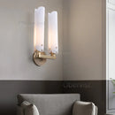 Axyaa Copper Wall Lamp: Vintage Style, White Glass Shade, Bedroom Living Room Aisle Lighting
