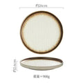 Axyaa Straight Edge Stone Patterned Ceramic Plates for Molecular Cuisine and Dining