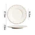 Axyaa Ceramic Plate Set for Molecular Cuisine and Steak, Snacks, Pasta Dish Serving