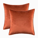 Axyaa Halloween Velvet Throw Pillow Cover Set - Various Sizes & Designs