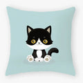 Axyaa Black Cat Pillowcase 45*45 Sofa Car Home Decor Cushion Cover