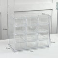 Axyaa Acrylic 9-Grid Jewelry Storage Box Organizer