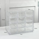 Axyaa Acrylic 9-Grid Jewelry Storage Box Organizer
