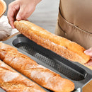 Axyaa Silicone French Bread Baking Tray | Non Stick Cake Mold for Grey Three Grid Method