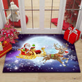 Axyaa Christmas New Year Entrance Door Mat Non-Slip Floor Decor