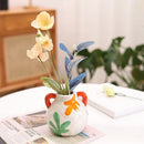 Axyaa Ceramic Hand-Painted Vase for Living Room Flower Arrangement