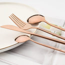 Axyaa 24-Piece Stainless Steel Cutlery Set with Forks, Knives, and Spoons