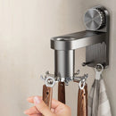 Axyaa Rotating Kitchen Hooks Suction Cup Utensil Storage Rack