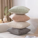 White Green Corduroy Cushion Cover 45x45, Modern Home Decor for Sofa, Axyaa Brand