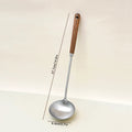 Axyaa Stainless Steel Wood Handle Turner Ladle Spatula Kitchen Utensils