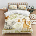 Axyaa Cartoon Animal Print Quilt Cover Set - Quilt Cover and Pillowcase