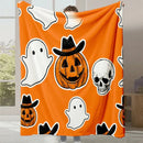 Axyaa Cartoon Cute Halloween Gift Flannel Sofa Blanket