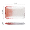 Axyaa Gradient Glass Dessert Plate for Molecular Cuisine and SushiDisplayStyle