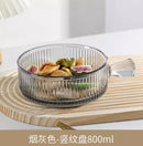 Axyaa Glass Plate Deep Serving Salad Fruit Dish