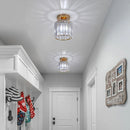Axyaa Crystal LED Ceiling Lamps: Minimalist Lighting Fixtures for Bedroom, Living Room, Corridor