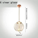 Axyaa Modern Glass Pendant Light Rope Hanging Lamp for Living Room Decor and Cafe Bar