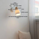 Axyaa Glass Wall Sconce Light Fixture for Bedroom and Bathroom