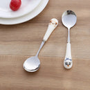 Axya Cartoon Animal Ceramic Handle Stainless Steel Coffee Spoon