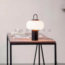 Axyaa Mushroom Table Lamp for Bedroom & Living Room, Nordic Design, Black & White, G9 Bulb