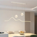 Axyaa Moonlight Long Lamp Cream Chandelier