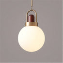 Axyaa Arc Globe Pendant Light Scandinavian style glass ball lamp for home decor
