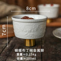 Axyaa High Footed Ceramic Snack Bowl Plate Set - Molecular Cuisine Tableware