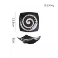 Axyaa Retro Ceramic Four Corner Bowl Set for Molecular Cuisine Tableware