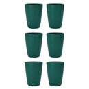 Axyaa Dark Green Plastic Cups Set for Home, Kitchen, Restaurant, Picnic, Camping