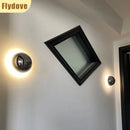 Axyaa Nordic LED Wall Lamp: Modern Circular Lighting for Bedroom, Living Room, Corridor, Staircase
