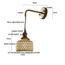Axyaa Ceramic LED Wall Lights: Adjustable Nordic Modern Bedside Lamp