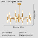 Axyaa Nordic Star Pendant Light: Postmodern Luxury Design for Living Room, Restaurant Chandeliers