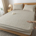 Axyaa Ultrasonic Waterproof Mattress Protector Embroidered Fitted Sheet