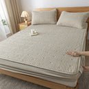 Axyaa Ultrasonic Waterproof Mattress Protector Embroidered Fitted Sheet