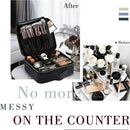 Axyaa Cosmetic Organizer Bag with Adjustable Dividers – Travel-Friendly Makeup Case