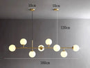 Axyaa Modern LED Chandelier Pendant Light for Dining Room and Living Room