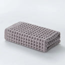 Axyaa Cotton Waffle Bath Towel Set - Soft, Absorbent, Durable, Lightweight