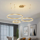 Axyaa Circular Luxe Pendant Light for Living, Dining, and Bedroom