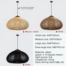 Axyaa Wabi-Sabi Rattan Pendant Light - Hand-Woven E27 Boho Lamp