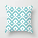 Modern Geometry Print Pillow Case for Home Decor by Axyaa - Mint Green Pillow Cover