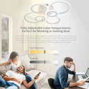 Axyaa LED Gloss Ceiling Light Ring with Remote Control Dimmable Lamp