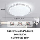 Axyaa Diamond LED Ceiling Light: White/Warm Light for Modern Home Decor